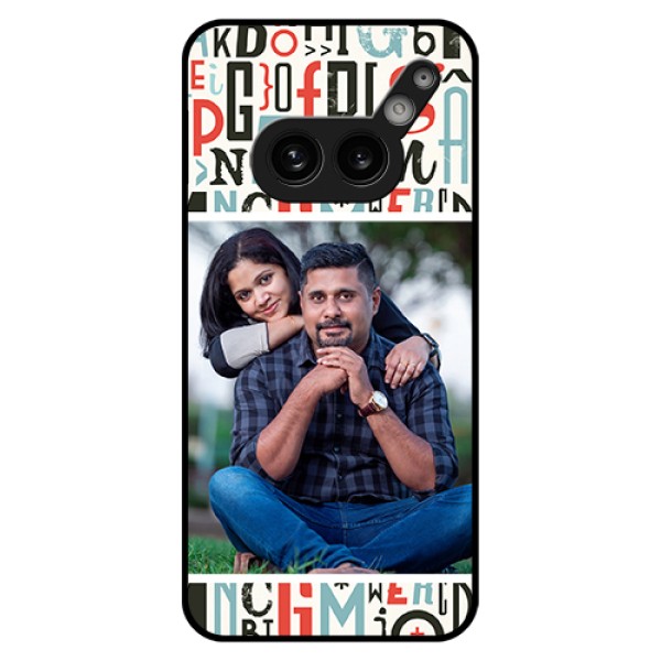 Nothing Phone 2A Plus Custom Glass Phone Case - Alphabet Design
