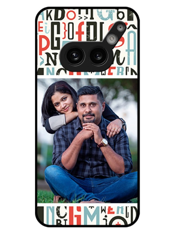Custom Nothing Phone 2A Plus Custom Glass Phone Case - Alphabet Design