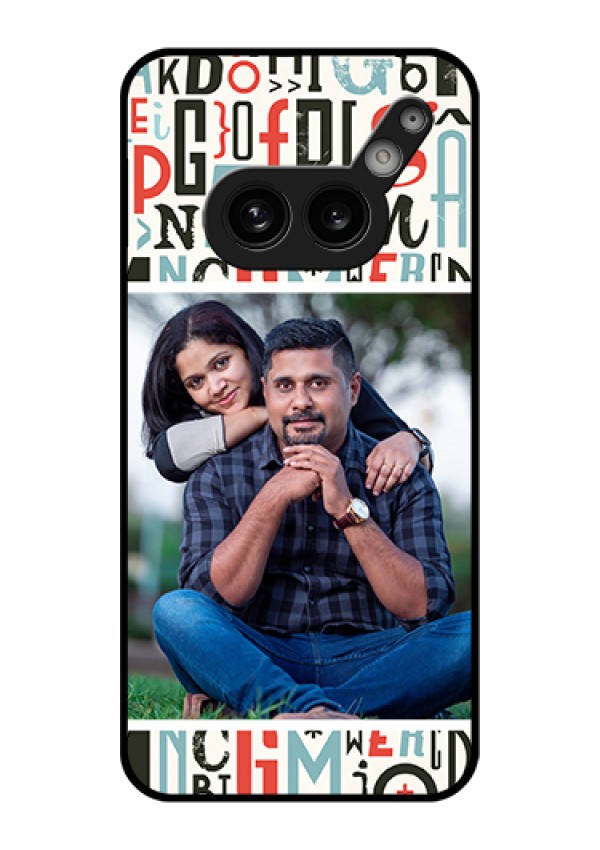 Nothing Phone 2A Plus Custom Glass Phone Case - Alphabet Design