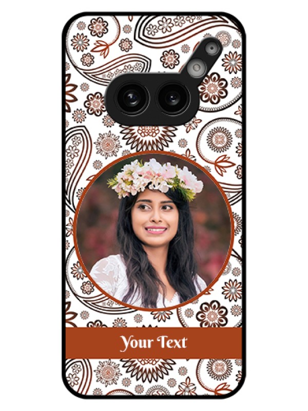 Custom Nothing Phone 2A Plus Custom Glass Phone Case - Abstract Flower Design