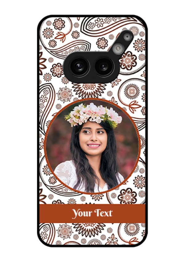 Nothing Phone 2A Plus Custom Glass Phone Case - Abstract Flower Design