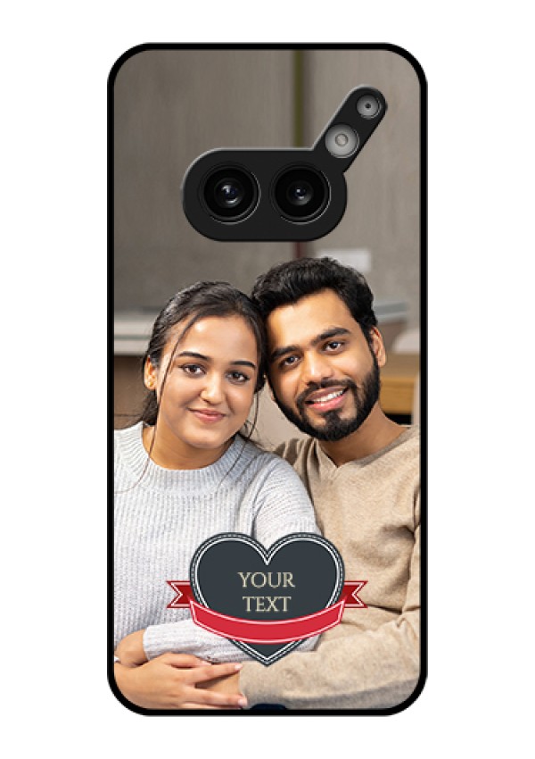Nothing Phone 2A Plus Custom Glass Phone Case - Just Married Couple Design
