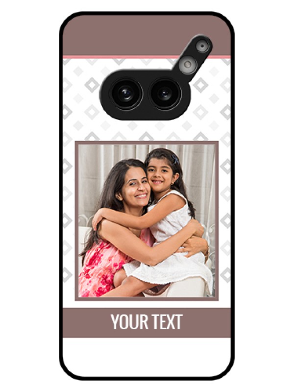 Custom Nothing Phone 2A Plus Custom Glass Phone Case - Simple Diamond Design