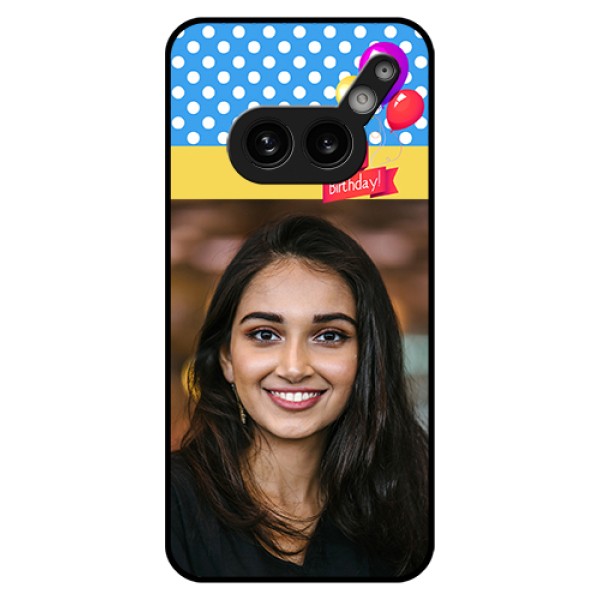 Nothing Phone 2A Plus Custom Glass Phone Case - Happy Birthday Design