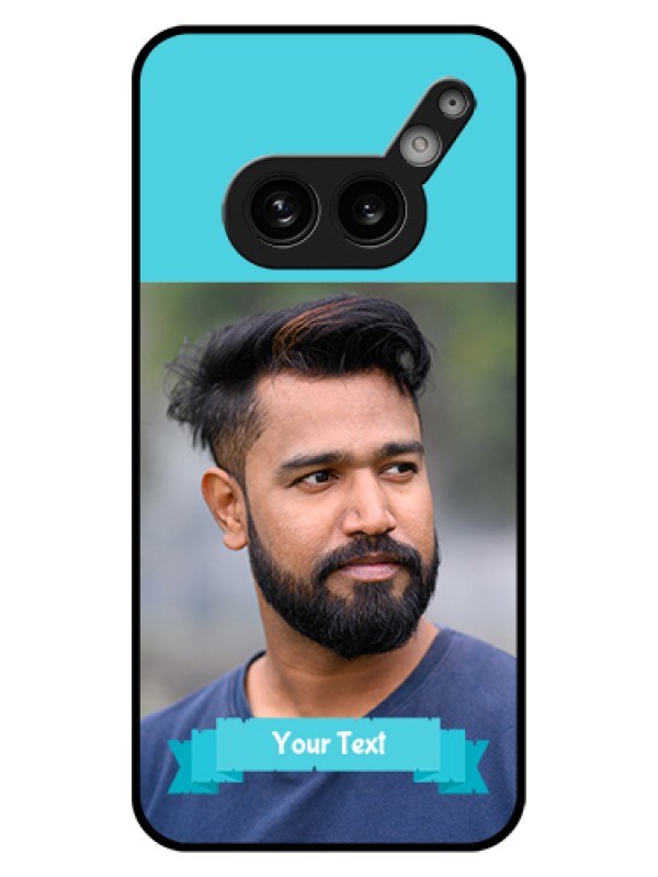 Custom Nothing Phone 2A Plus Custom Glass Phone Case - Blue Color Design