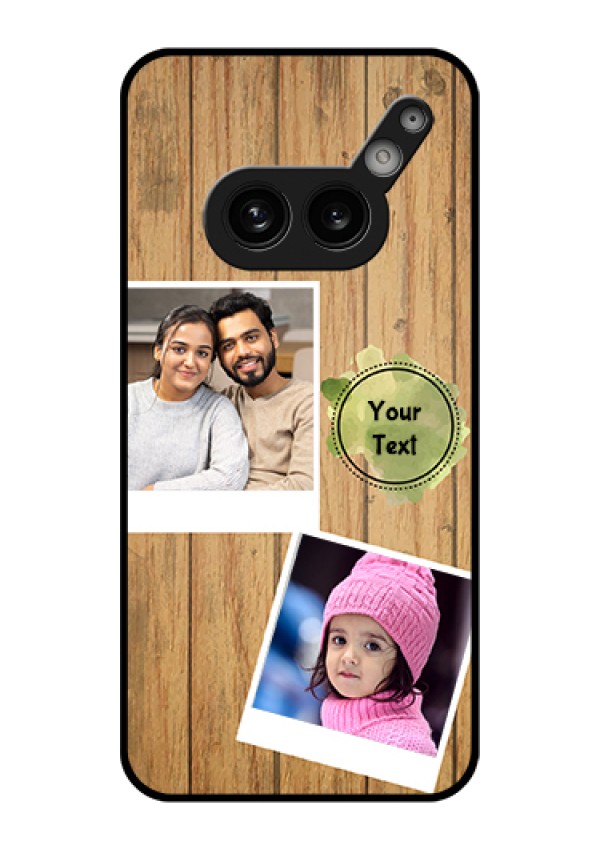 Nothing Phone 2A Plus Custom Glass Phone Case - Wooden Texture Design