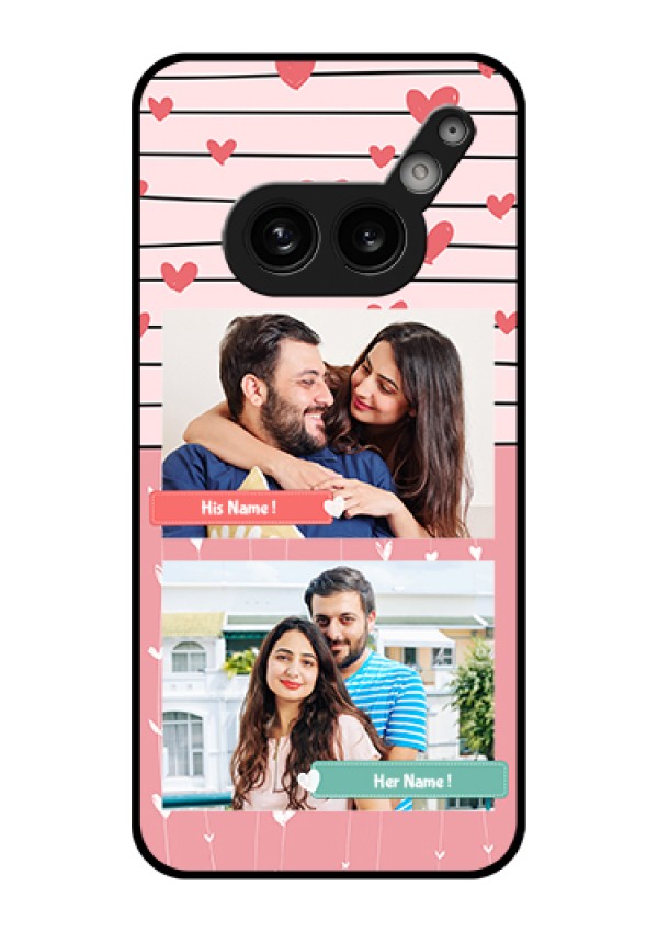 Nothing Phone 2A Plus Custom Glass Phone Case - Photo With Heart Design