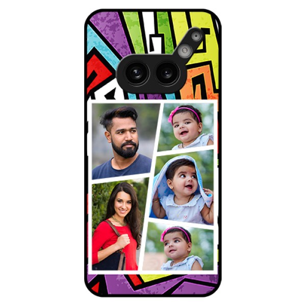 Nothing Phone 2A Plus Custom Glass Phone Case - Graffiti Pattern Design Nothing Phone 2A Plus Custom Glass Phone Case - Graffiti Pattern Design