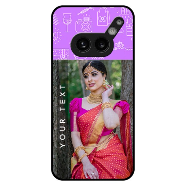 Nothing Phone 2A Plus Custom Glass Phone Case - Birthday Icons Design
