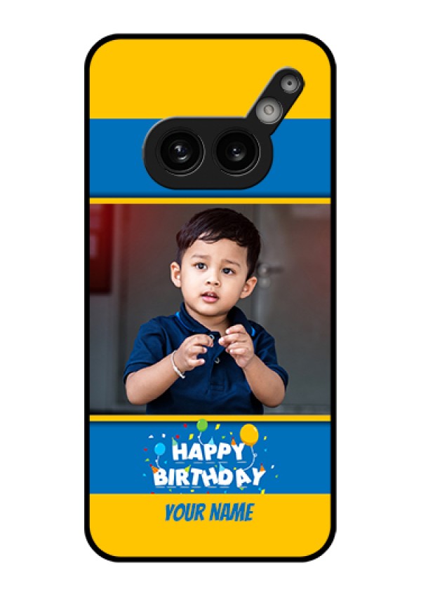 Nothing Phone 2A Plus Custom Glass Phone Case - Birthday Wishes Design
