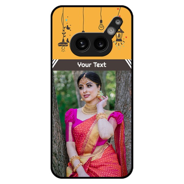 Nothing Phone 2A Plus Custom Glass Phone Case - With Family Picture And Icons Nothing Phone 2A Plus Custom Glass Phone Case - With Family Picture And Icons