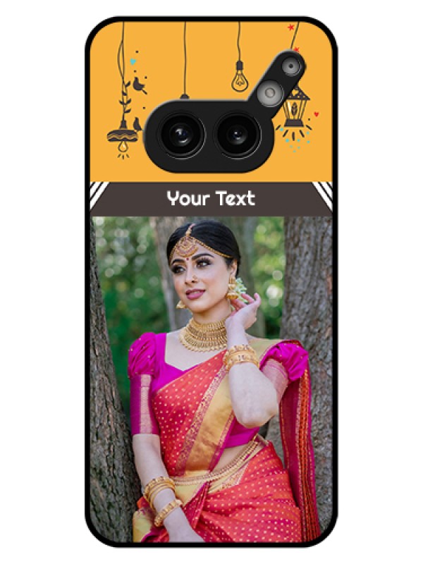 Custom Nothing Phone 2A Plus Custom Glass Phone Case - With Family Picture And Icons