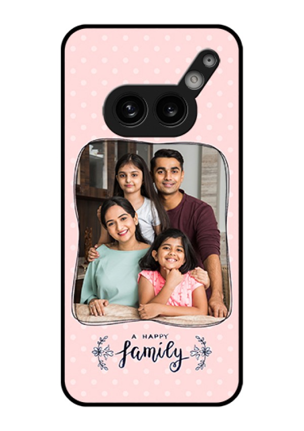 Nothing Phone 2A Plus Custom Glass Phone Case - Family With Dots Design