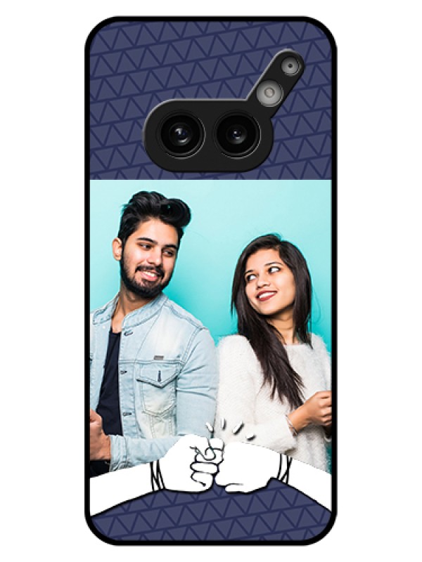 Custom Nothing Phone 2A Plus Custom Glass Phone Case - With Best Friends Design