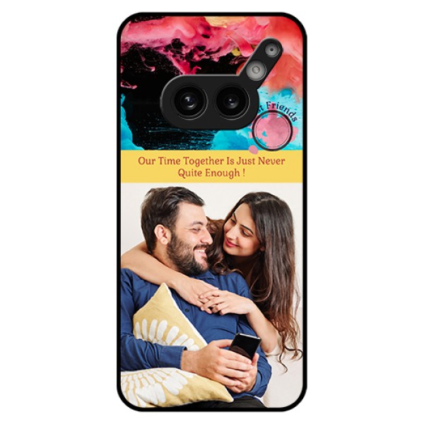Nothing Phone 2A Plus Custom Glass Phone Case - Quote With Acrylic Painting Design