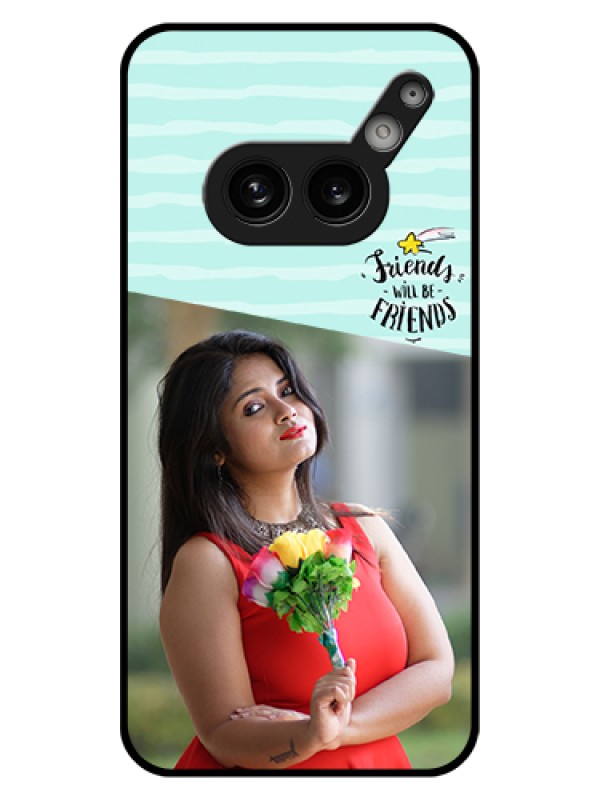 Custom Nothing Phone 2A Plus Custom Glass Phone Case - Friends Picture Icon Design