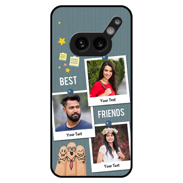 Nothing Phone 2A Plus Custom Glass Phone Case - Sticky Frames And Friendship Design Nothing Phone 2A Plus Custom Glass Phone Case - Sticky Frames And Friendship Design