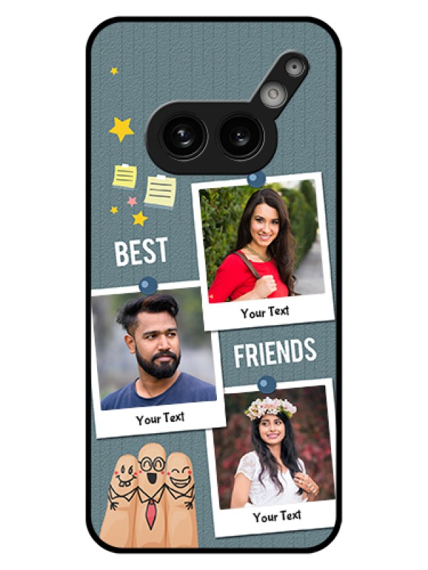 Custom Nothing Phone 2A Plus Custom Glass Phone Case - Sticky Frames And Friendship Design