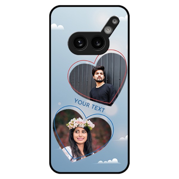 Nothing Phone 2A Plus Custom Glass Phone Case - Blue Color Couple Design Nothing Phone 2A Plus Custom Glass Phone Case - Blue Color Couple Design