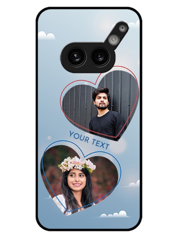 Custom Nothing Phone 2A Plus Custom Glass Phone Case - Blue Color Couple Design