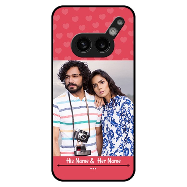 Nothing Phone 2A Plus Custom Glass Phone Case - Simple Love Design