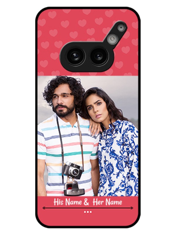 Custom Nothing Phone 2A Plus Custom Glass Phone Case - Simple Love Design
