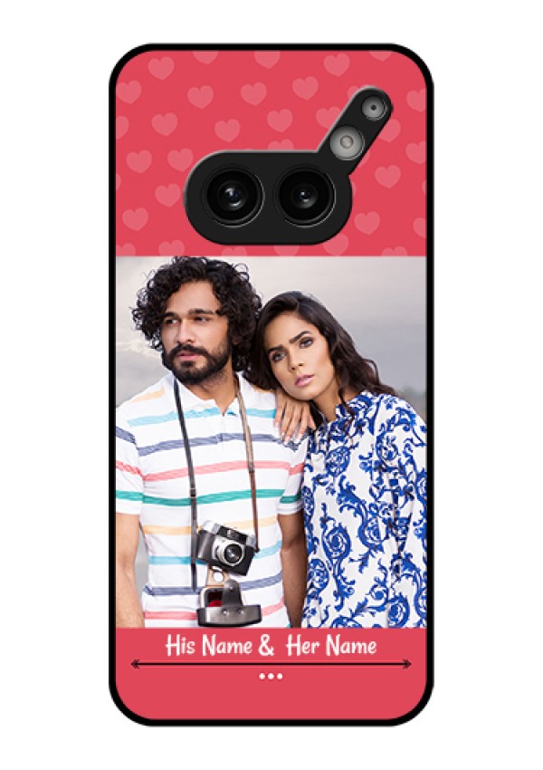 Nothing Phone 2A Plus Custom Glass Phone Case - Simple Love Design
