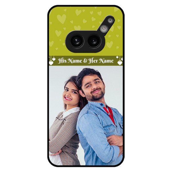 Nothing Phone 2A Plus Custom Glass Phone Case - You & Me Heart Design