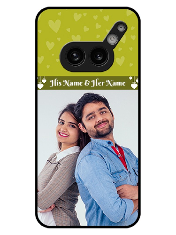 Custom Nothing Phone 2A Plus Custom Glass Phone Case - You & Me Heart Design