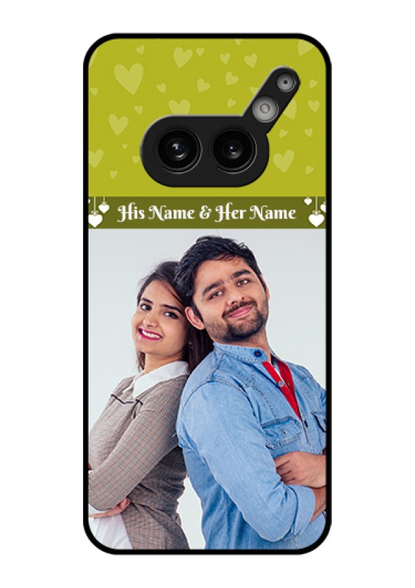 Nothing Phone 2A Plus Custom Glass Phone Case - You & Me Heart Design