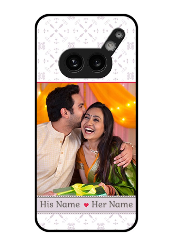 Nothing Phone 2A Plus Custom Glass Phone Case - With Photo And Ethnic Design