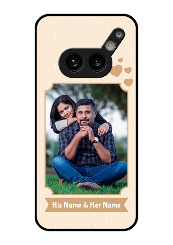 Nothing Phone 2A Plus Custom Glass Phone Case - With Confetti Love Design