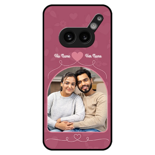 Nothing Phone 2A Plus Custom Glass Phone Case - Love Floral Design