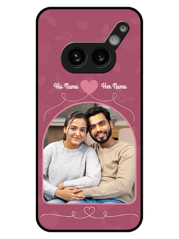 Custom Nothing Phone 2A Plus Custom Glass Phone Case - Love Floral Design