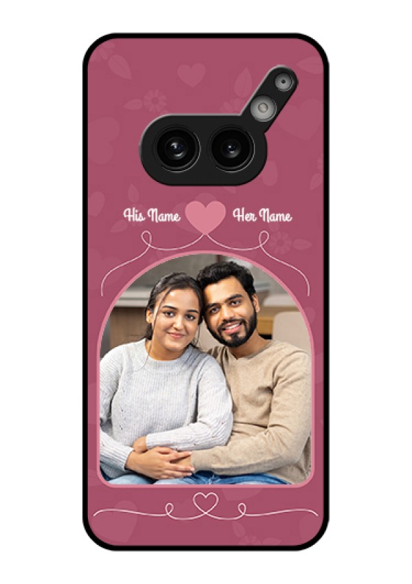 Nothing Phone 2A Plus Custom Glass Phone Case - Love Floral Design