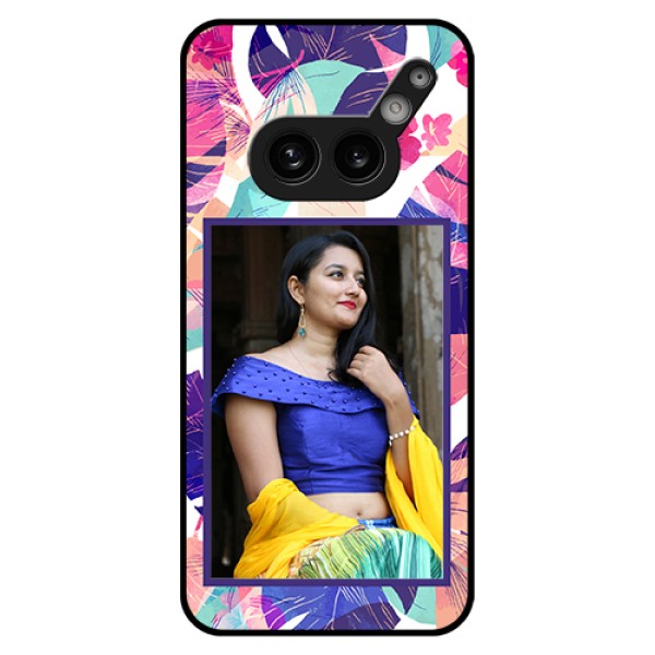 Nothing Phone 2A Plus Custom Glass Phone Case - Abstract Floral Design Nothing Phone 2A Plus Custom Glass Phone Case - Abstract Floral Design