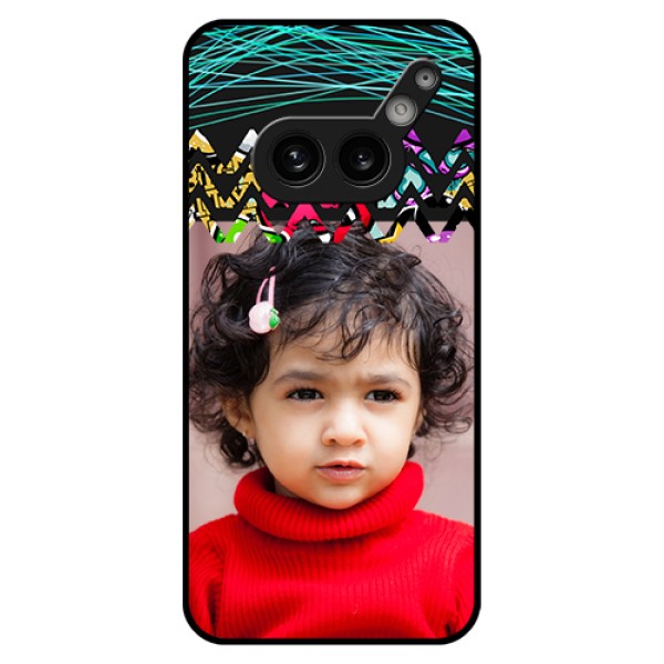 Nothing Phone 2A Plus Custom Glass Phone Case - Neon Abstract Design