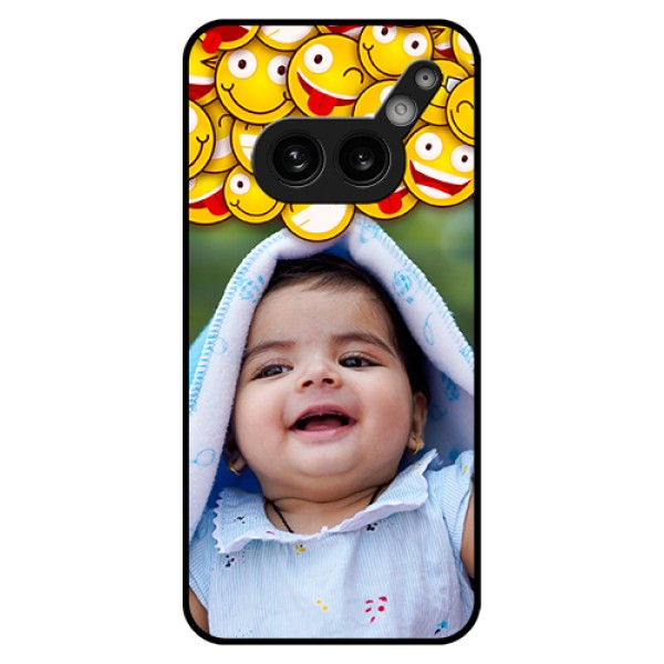 Nothing Phone 2A Plus Custom Glass Phone Case - With Smiley Emoji Design Nothing Phone 2A Plus Custom Glass Phone Case - With Smiley Emoji Design
