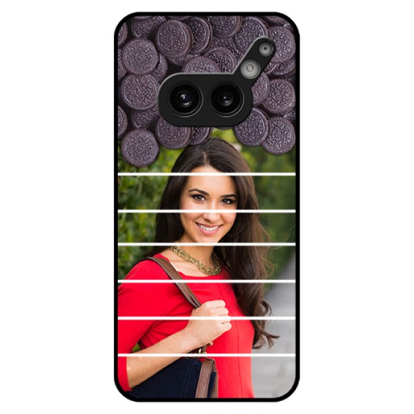 Nothing Phone 2A Plus Custom Glass Phone Case - With Oreo Biscuit Design Nothing Phone 2A Plus Custom Glass Phone Case - With Oreo Biscuit Design