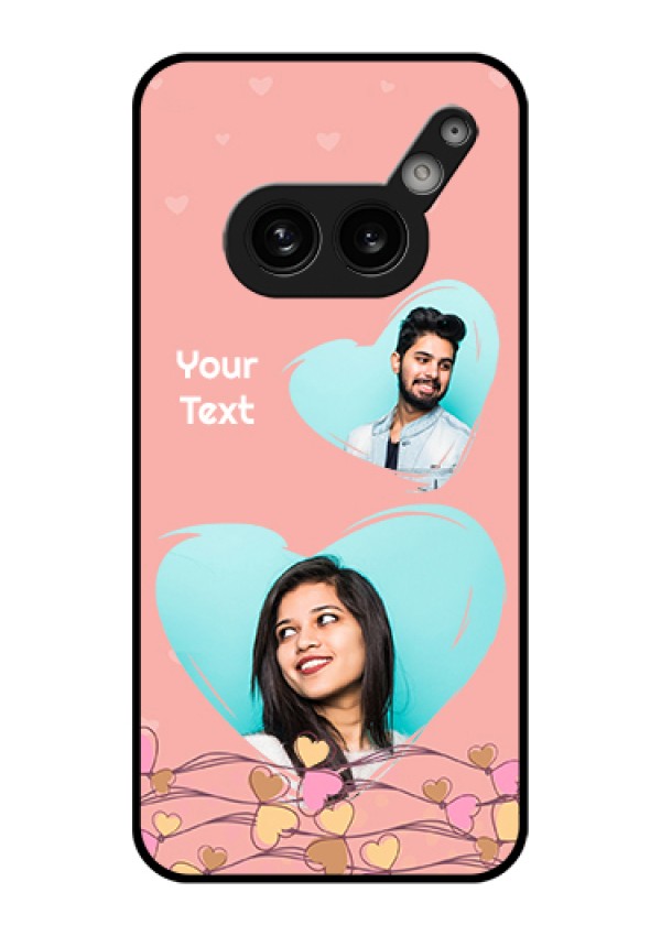 Nothing Phone 2A Plus Custom Glass Phone Case - Love Doodle Design