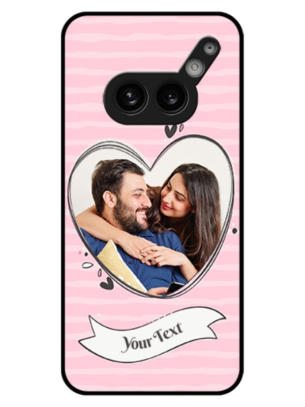 Custom Nothing Phone 2A Plus Custom Glass Phone Case - Vintage Heart Design