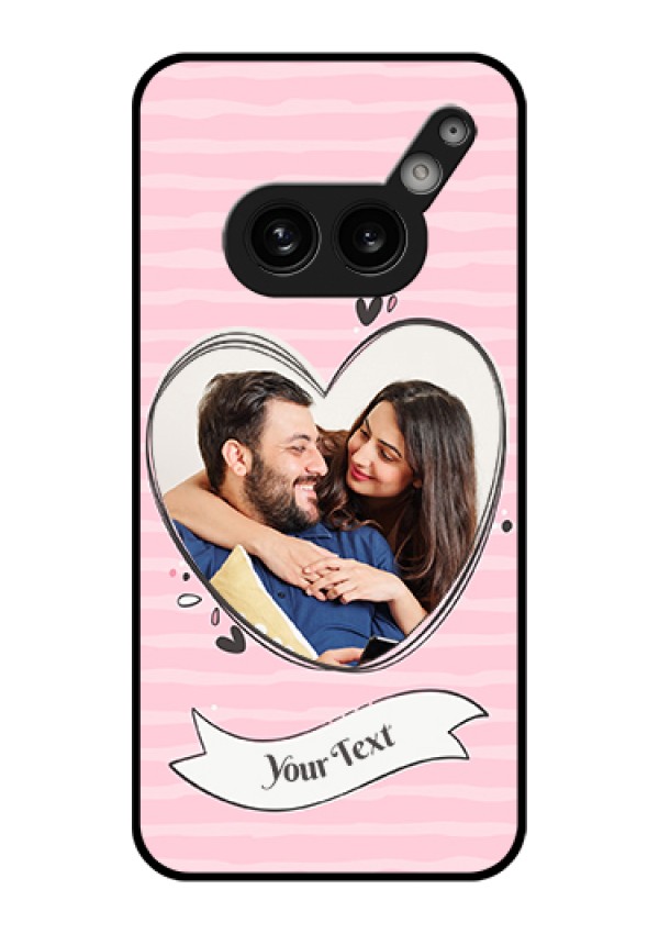 Nothing Phone 2A Plus Custom Glass Phone Case - Vintage Heart Design