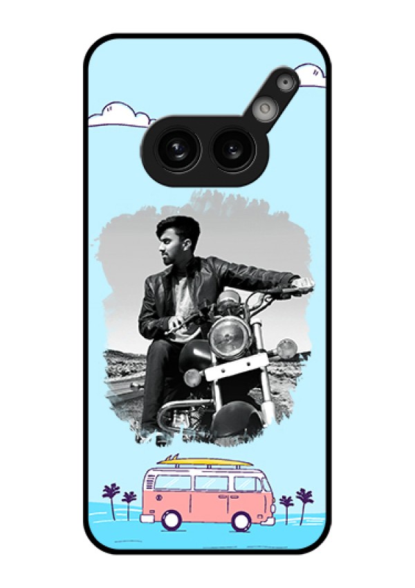 Nothing Phone 2A Plus Custom Glass Phone Case - Travel & Adventure Design