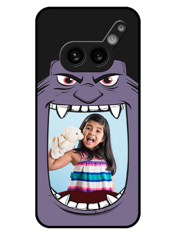 Custom Nothing Phone 2A Plus Custom Glass Phone Case - Angry Monster Design
