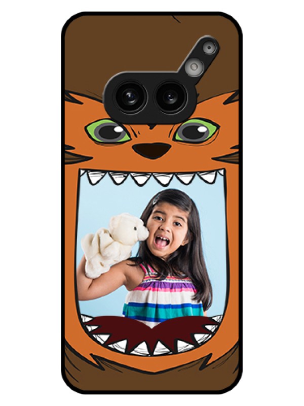 Custom Nothing Phone 2A Plus Custom Glass Phone Case - Owl Monster Back Case Design