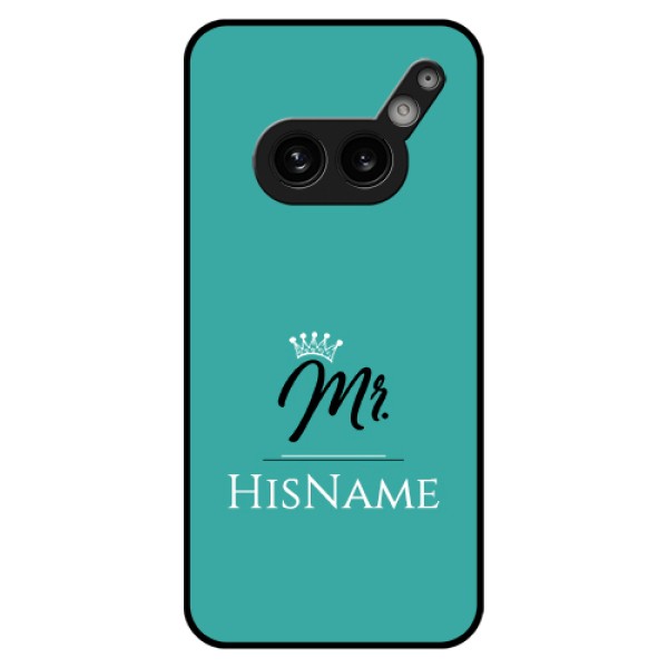Nothing Phone 2A Plus Custom Glass Phone Case - Mr With Name Design