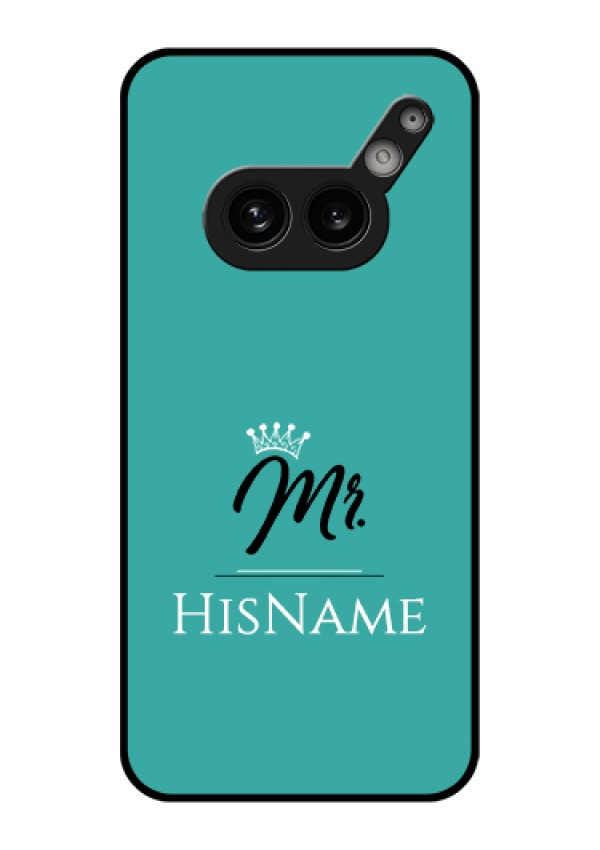 Nothing Phone 2A Plus Custom Glass Phone Case - Mr With Name Design