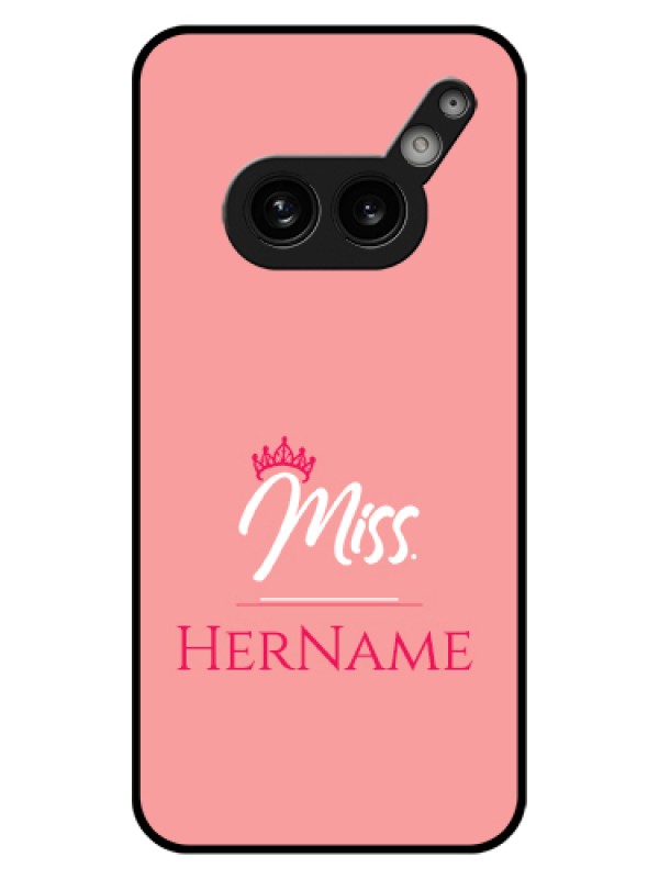 Custom Nothing Phone 2A Plus Custom Glass Phone Case - Mrs With Name Design