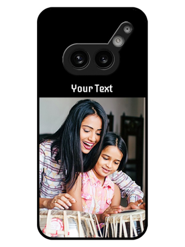 Custom Nothing Phone 2A Plus Custom Glass Phone Case - Photo With Name Design