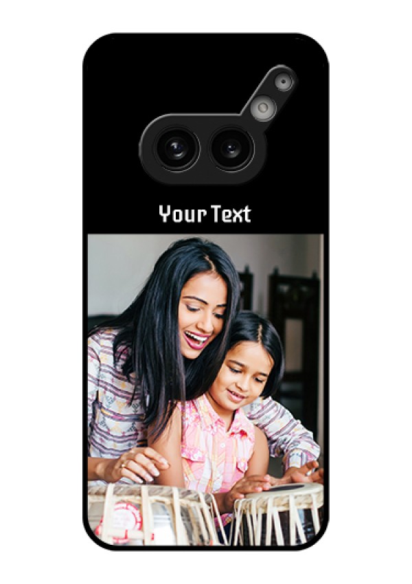 Nothing Phone 2A Plus Custom Glass Phone Case - Photo With Name Design